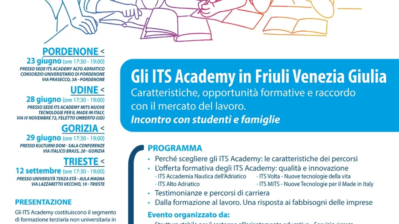 Gli ITS Academy in Friuli Venezia Giulia